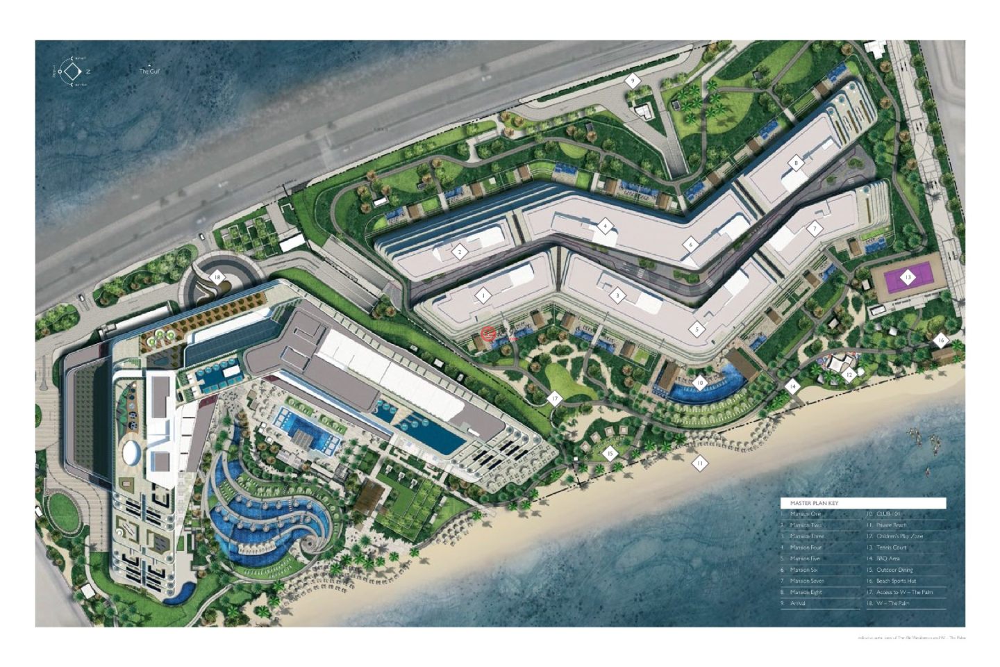 阿联酋迪拜迪拜的公寓，West Crescent，编号48206708