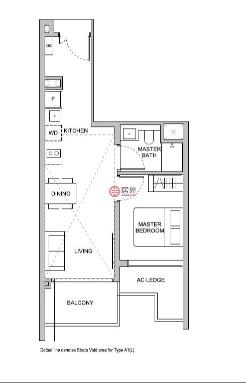 新加坡东北地区新加坡的公寓，22 Lentor Central，编号73084204