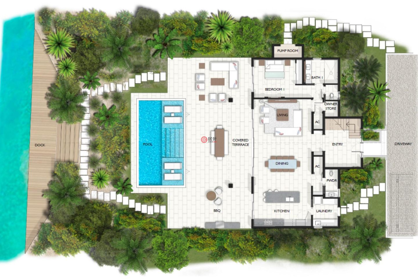 特克斯與凱科斯群島的独栋别墅，Villa Enandi - Canalfront Pinta Lane，编号78492973