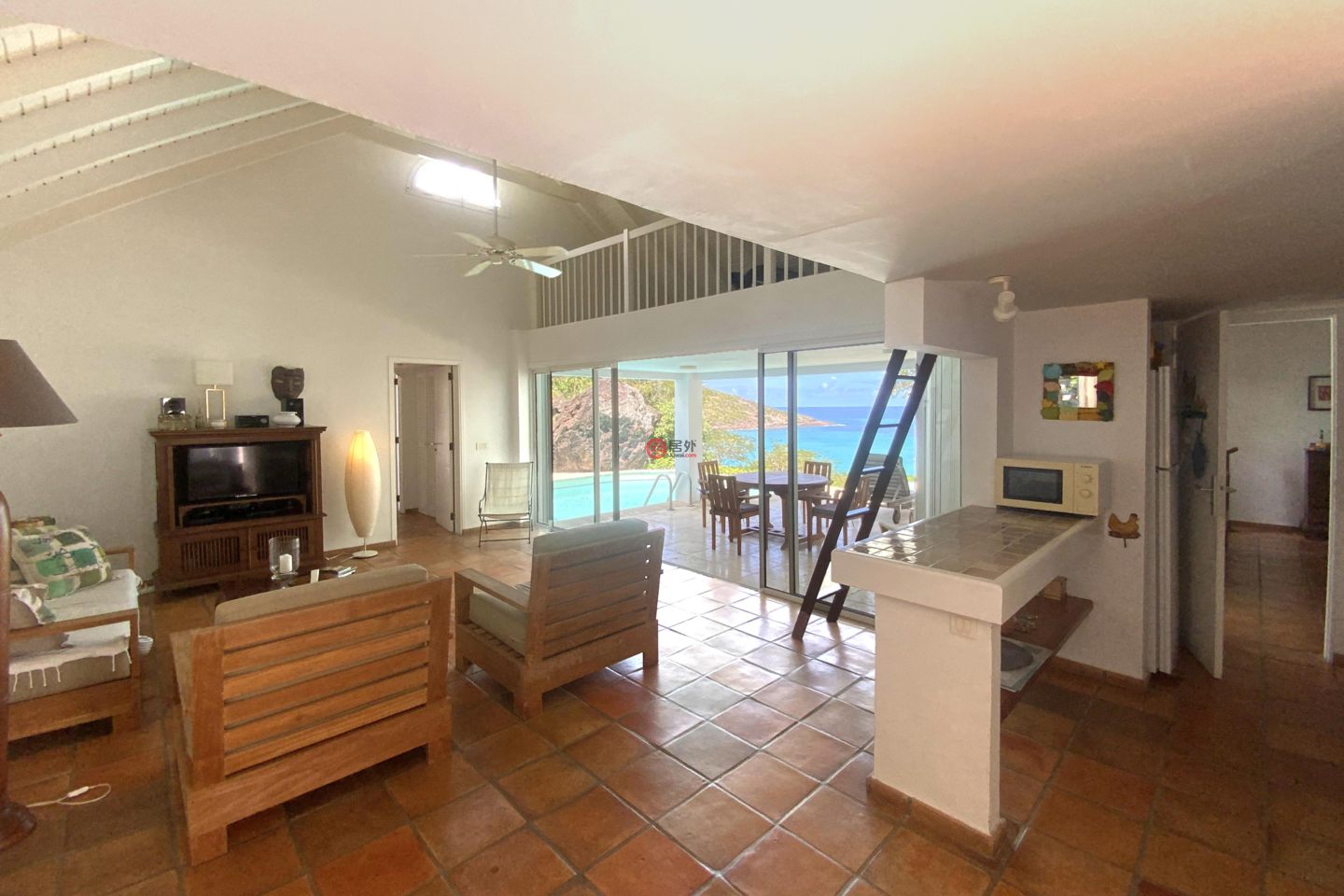 圣巴泰勒米岛Marigot的独栋别墅，Bougainvilliers，编号77090381