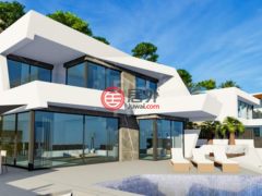 西班牙瓦伦西亚卡尔佩的独栋别墅，Calpe's Panoramic Marvel: A Modern Villa with Breathtaking Sea a，编号75831736