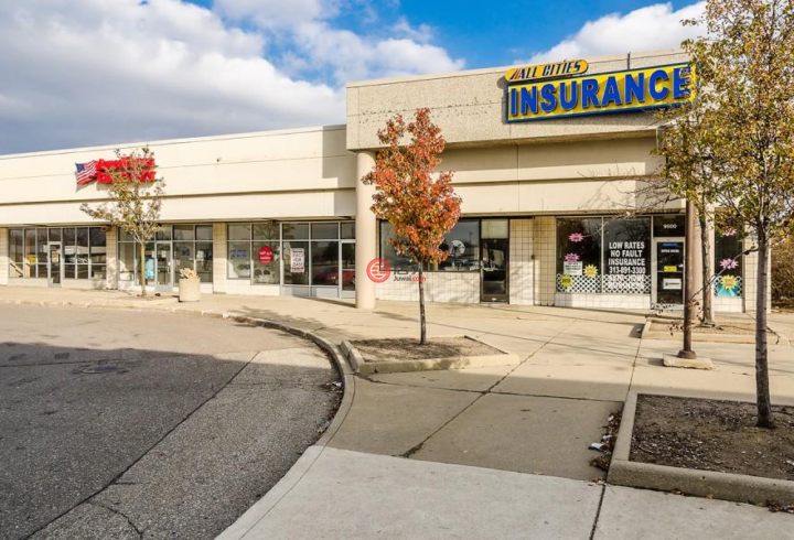 美国密歇根州韦恩, 底特律总占地173408平方米的商业地产